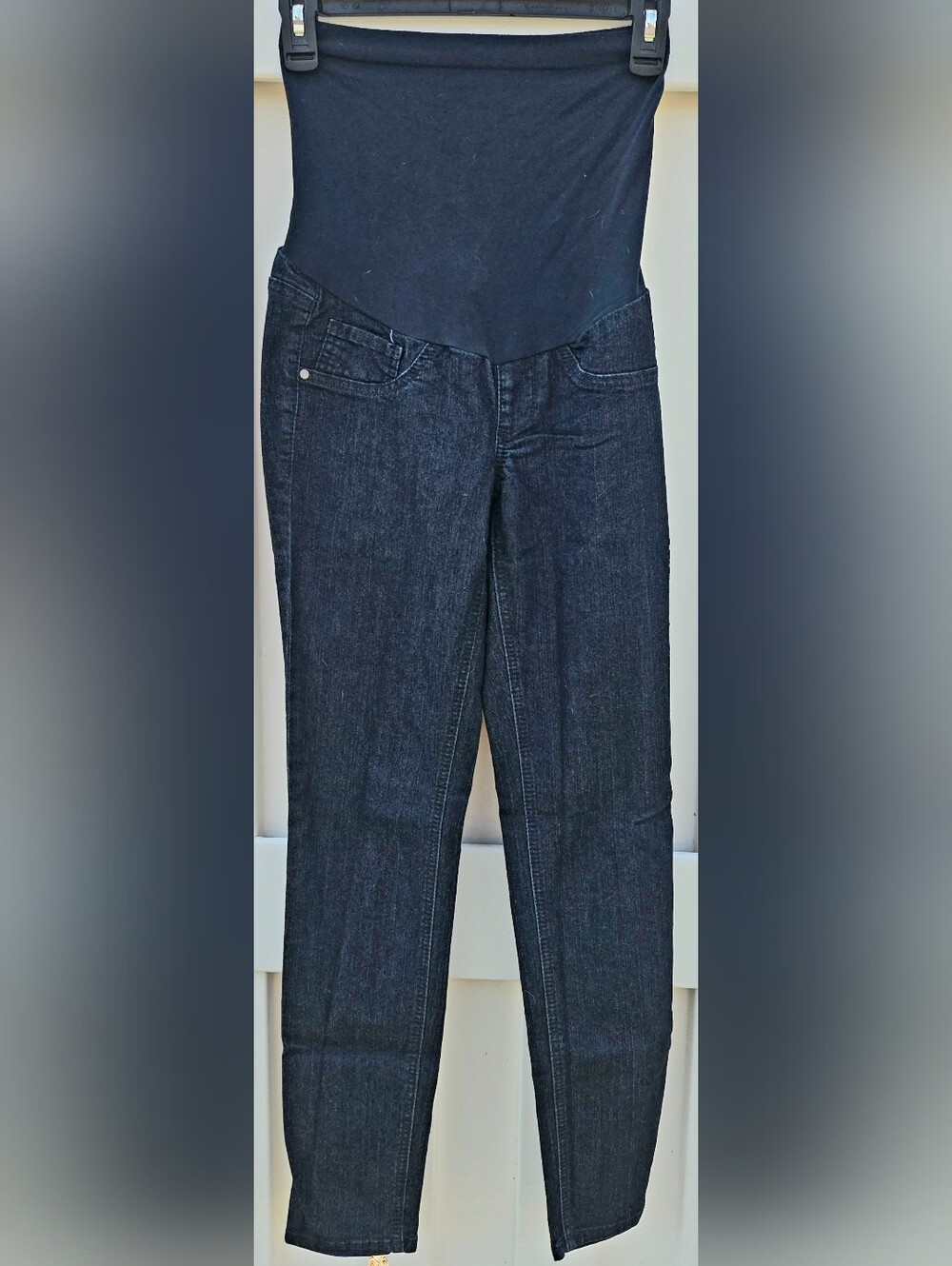 Two Hearts Maternity Dark Blue Straight Leg Maternity Jeans